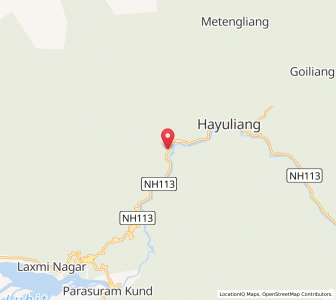 Map of Langjon, Arunachal Pradesh