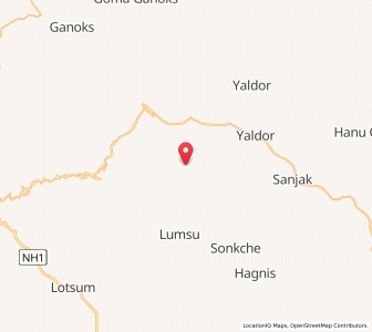 Map of Langtut, Kashmir