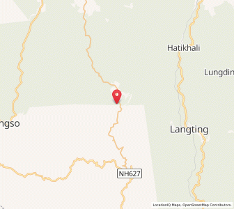 Map of Langyen, Assam