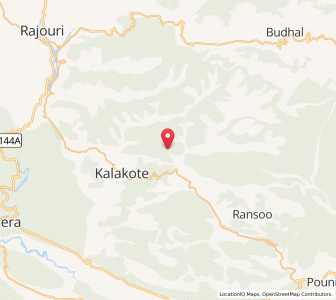 Map of Lanjha, Kashmir
