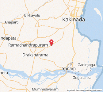 Map of Lanukuvada, Andhra Pradesh