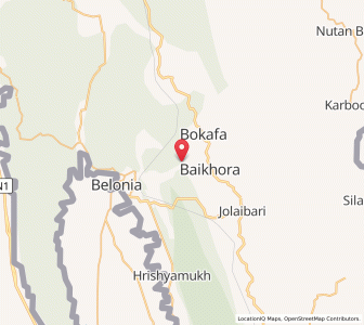 Map of Laogang Bazar, Tripura