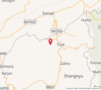 Map of Lapa, Nagaland