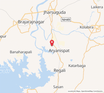 Map of Lapanga, Odisha