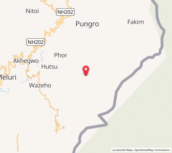 Map of Laruri, Nagaland
