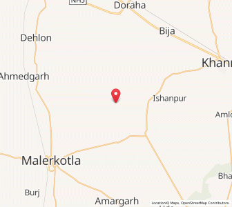 Map of Lasara Polabas, Punjab