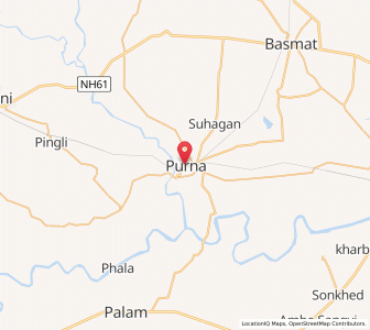 Map of Lasina, Maharashtra
