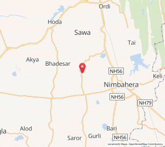 Map of Lasrawan, Rajasthan