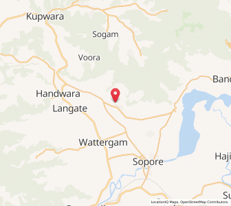 Map of Latishat, Kashmir