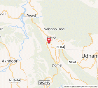 Map of Latori, Kashmir