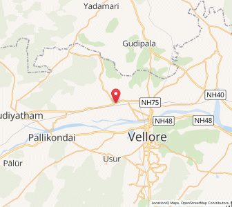Map of Latteri, Tamil Nadu
