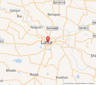 Map of Latur, Maharashtra
