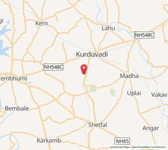 Map of Laul, Maharashtra
