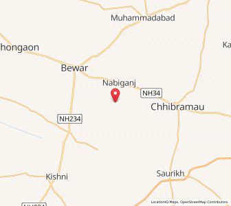 Map of Laundpur, Uttar Pradesh