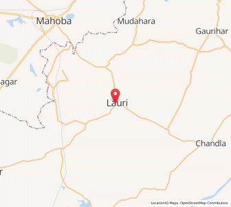 Map of Lauri, Madhya Pradesh