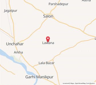 Map of Lawana, Uttar Pradesh