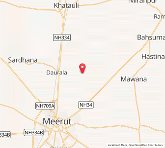 Map of Lawar Khas, Uttar Pradesh