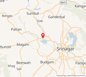 Map of Lawepur, Kashmir