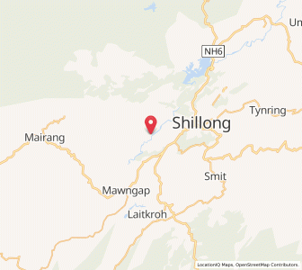 Map of Lawmei, Meghalaya