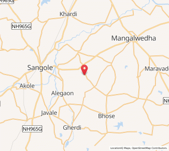 Map of Ledva Chinchola, Maharashtra