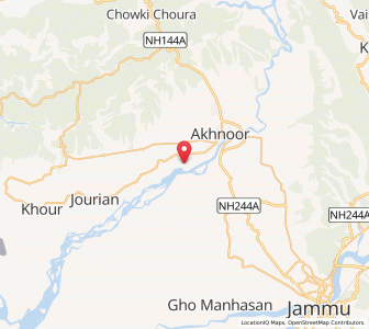 Map of Lehrian, Kashmir