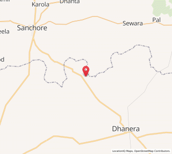 Map of Lelava, Gujarat
