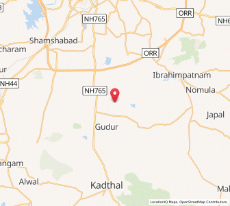 Map of Lemur, Andhra Pradesh