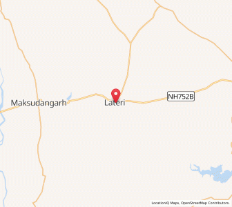 Map of Leteri, Madhya Pradesh