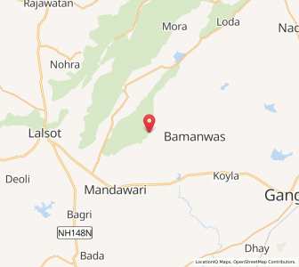 Map of Lewali, Rajasthan