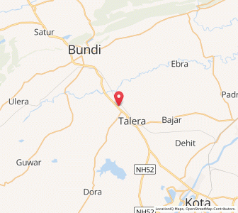 Map of Lilera, Rajasthan