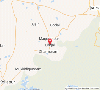 Map of Lingal, Andhra Pradesh