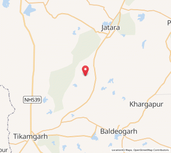 Map of Lira, Madhya Pradesh