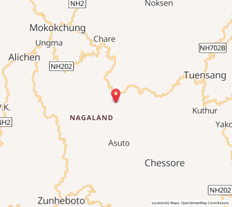 Map of Litsammi, Nagaland