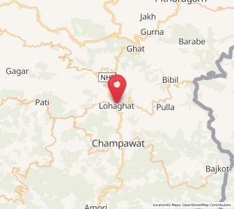 Map of Lohaghat, Uttarakhand