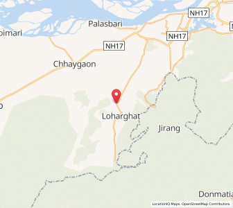 Map of Loharghat, Assam