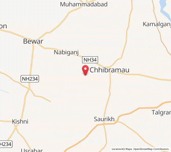 Map of Lokpur, Uttar Pradesh