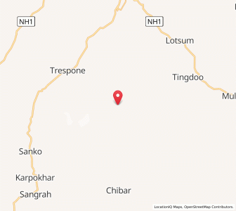 Map of Lomba, Kashmir