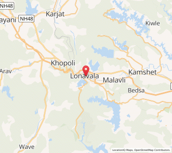 Map of Lonavale, Maharashtra