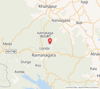 Map of Londa, Karnataka