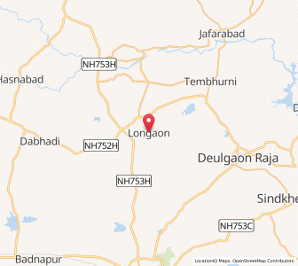 Map of Longaon, Maharashtra
