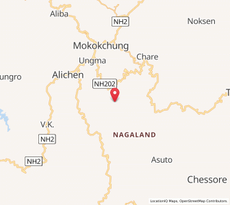 Map of Longsa, Nagaland