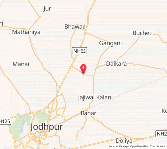 Map of Lordi, Rajasthan