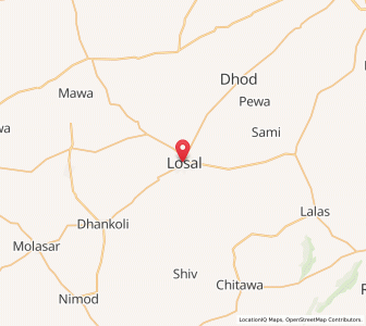Map of Losal, Rajasthan