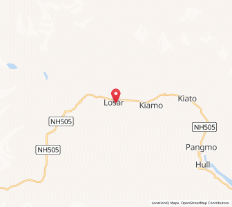 Map of Losar, Himachal Pradesh