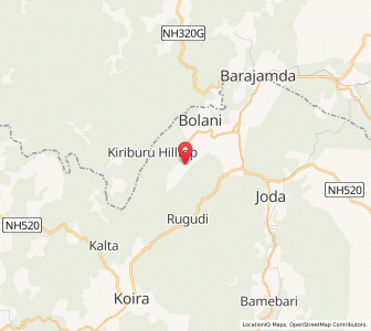 Map of Losarda, Odisha