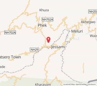 Map of Lozaphohemi, Nagaland