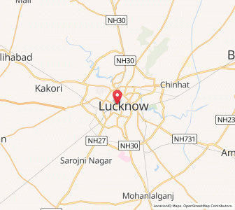 Map of Lucknow, Uttar Pradesh
