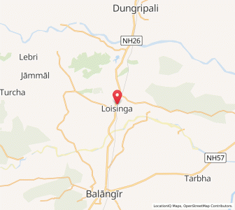 Map of Luisinga, Odisha
