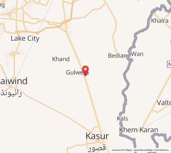 Map of Luliani, Punjab