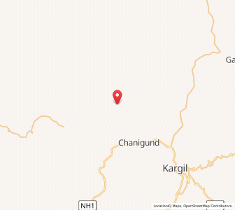 Map of Lulo, Kashmir